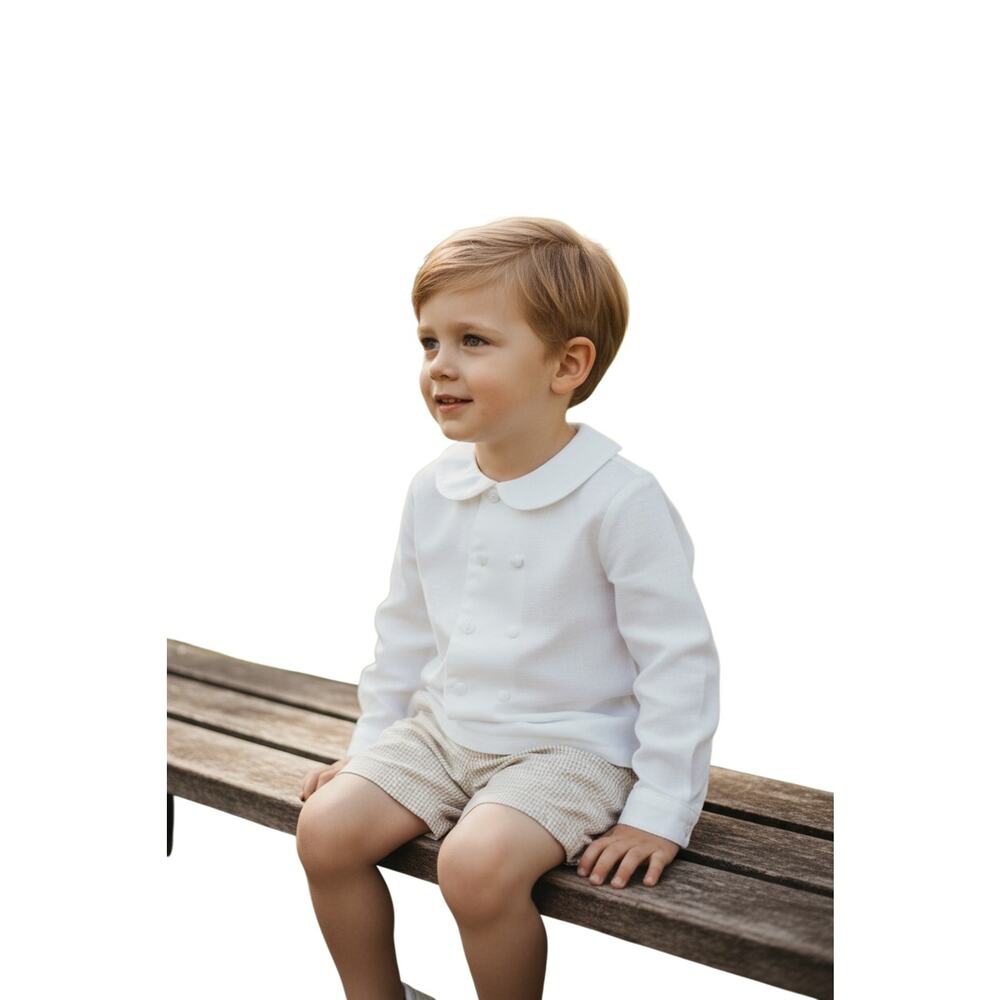 Edgehill Collection Knit Long Sleeve Top & Corduroy Shorts Set 6T